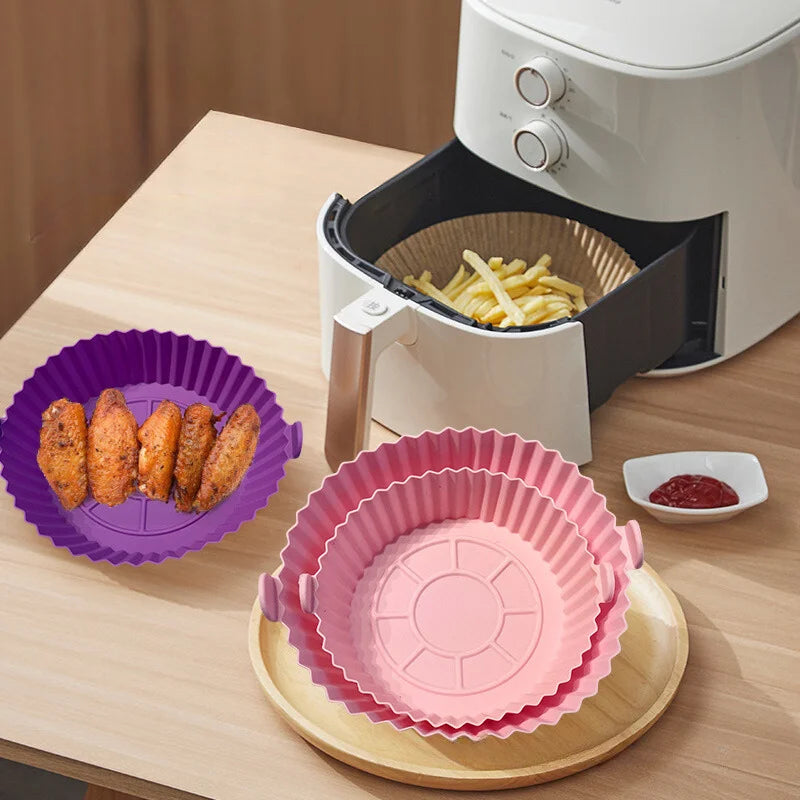 Kit 6 Formas de Silicone para AirFryer e microondas