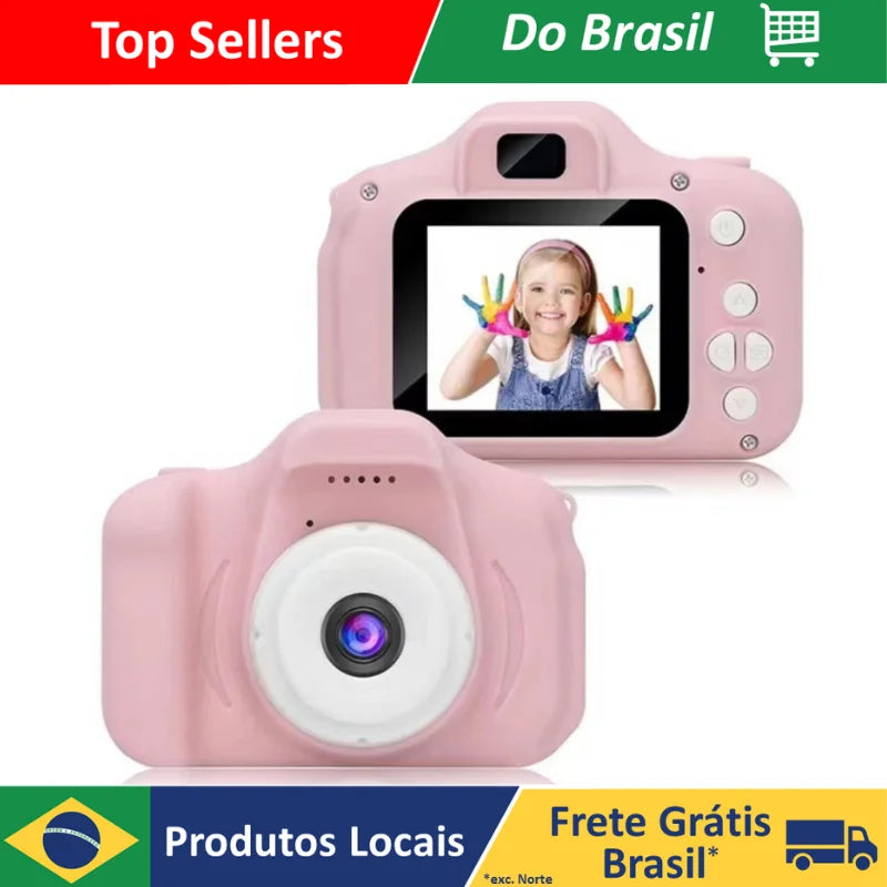 Mini Câmera Digital Divertida Para Crianças 13Mp